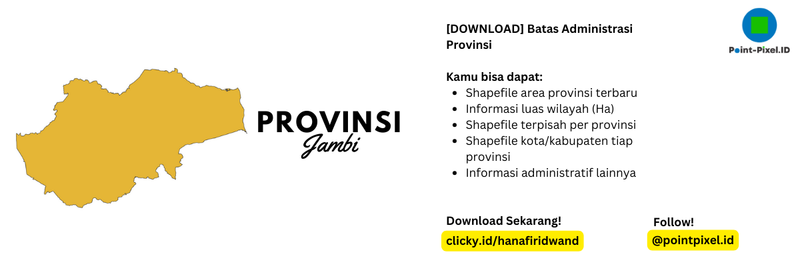 Highlight image for Shapefile Provinsi Seluruh Indonesia Terbaru - Provinsi Jambi