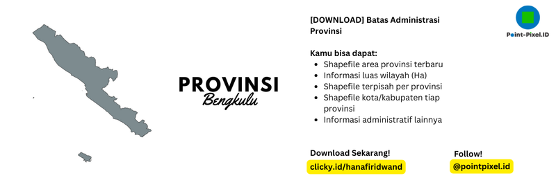 Highlight image for Shapefile Provinsi Seluruh Indonesia Terbaru - Provinsi Bengkulu