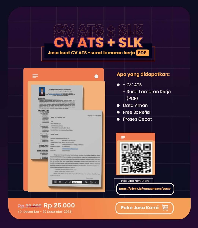 Highlight image 1 for Jasa Buat CV ATS + Surat Lamaran Kerja (PDF)