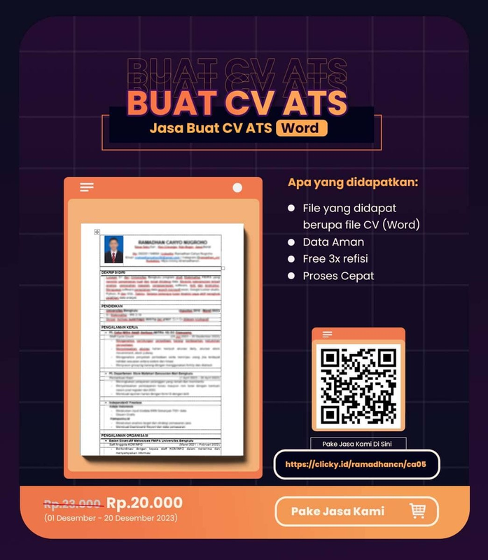 Highlight image 1 for Jasa Buat CV ATS (Word)
