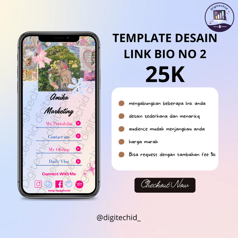 Highlight image for  template Desain bio Ig no 2