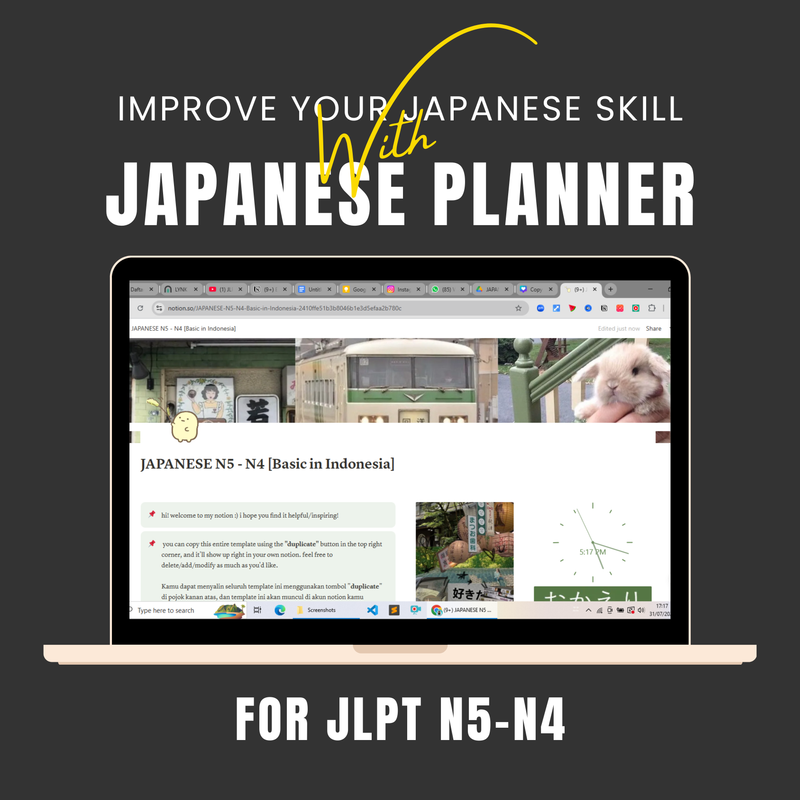 Image for Japanese Planner N5-N4 (Basic) Indonesian Version 👇🏻