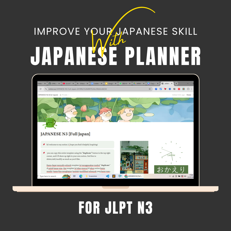 Image for Japanese Planner N3 (Intermediate) Japanese Version 👇🏻