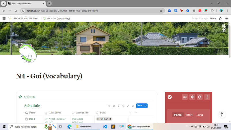 Image 2 for Preview Japanese Planner JLPT N4