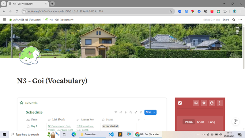 Image 2 for Preview Japanese Planner JLPT N3