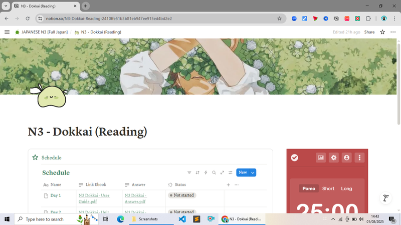 Image 4 for Preview Japanese Planner JLPT N3