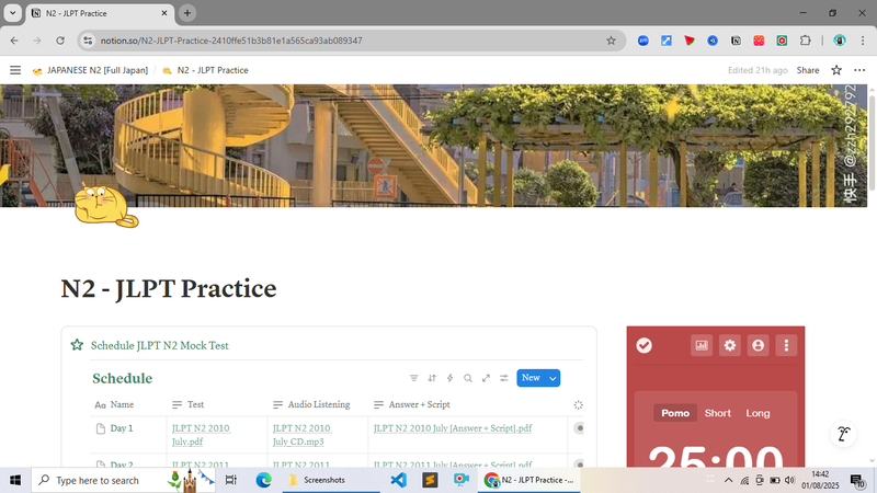 Image 0 for Preview Japanese Planner JLPT N2