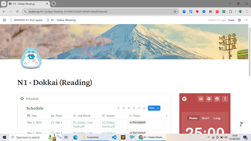 Image 4 for Preview Japanese Planner JLPT N1