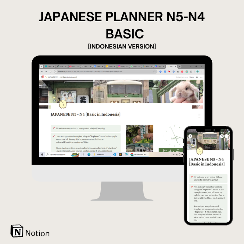 Highlight image for Japanese Planner N5-N4 (Basic) Indonesian Version