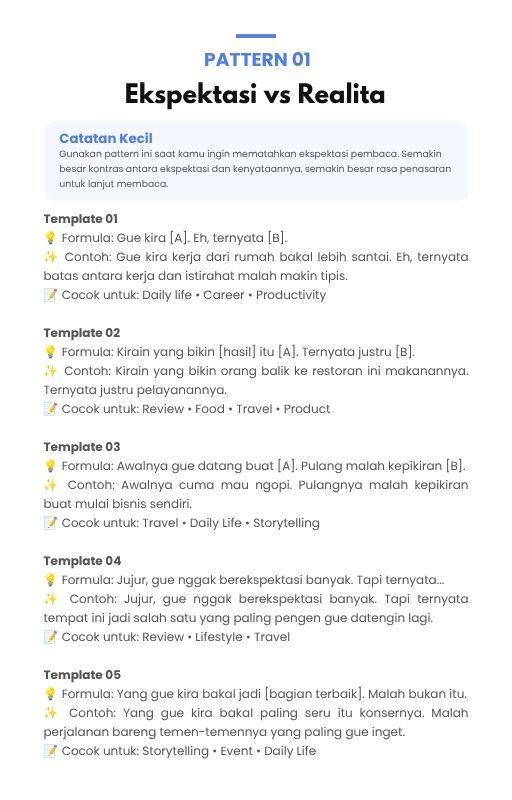 Highlight image 4 for 100+ Hook Siap Pakai untuk Niche-mu (E-Book Digital)