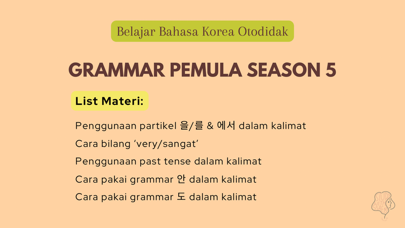 Highlight image for [Paket Belajar Bakor Otodidak] Grammar Season 5