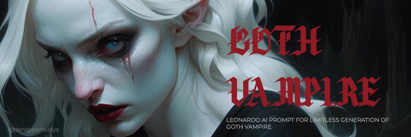 Highlight image for LEONARDO AI PROMPT : GOTH VAMPIRE