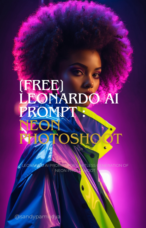 Highlight image for [FREE] LEONARDO AI PROMPT : NEON PHOTOSHOOT