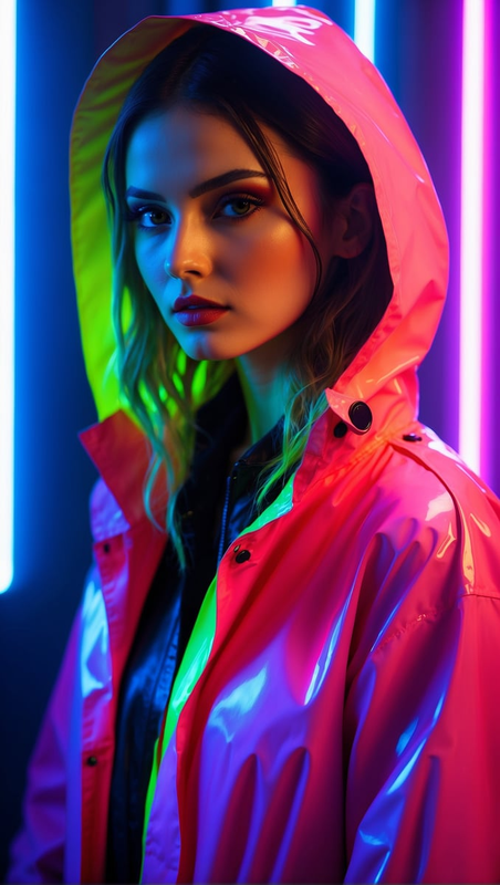 Highlight image for [FREE] LEONARDO AI PROMPT : NEON PHOTOSHOOT