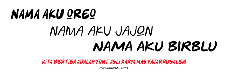 Highlight image for HANDWRITING FONT ORIGINAL BY FAJARRUSALEM