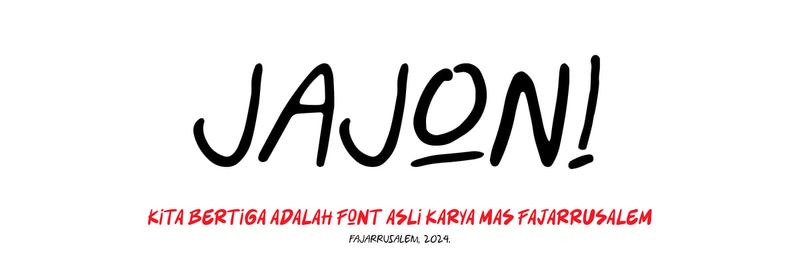 Highlight image for HANDWRITING FONT ORIGINAL BY FAJARRUSALEM