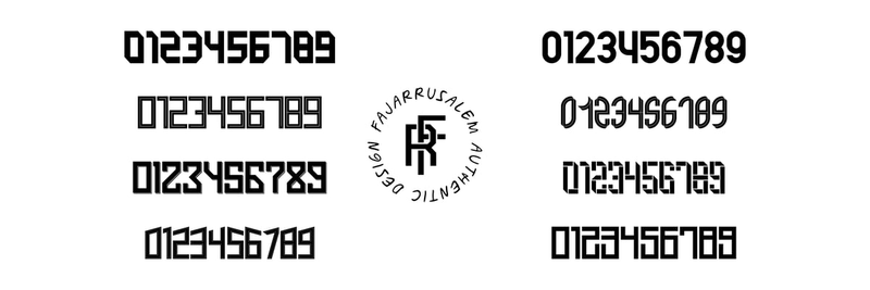 Highlight image for NUMBER SET PACKAGE FOR JERSEY FROM FAJARRUSALEM