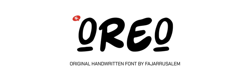Highlight image 1 for OREO | HANDWRITTEN FONT ORIGINAL BY FAJARRUSALEM