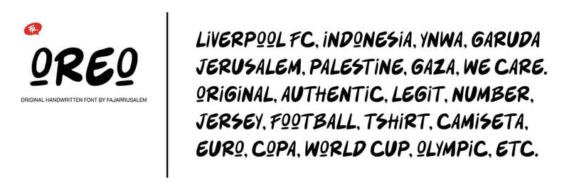 Highlight image 2 for OREO | HANDWRITTEN FONT ORIGINAL BY FAJARRUSALEM