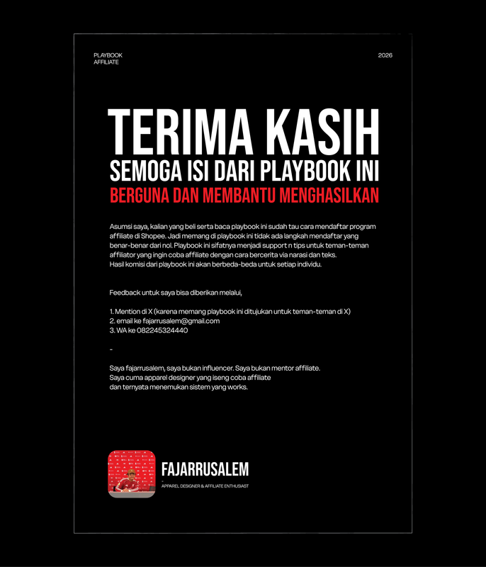Highlight image for PLAYBOOK AFFILIATE SHOPEE FROM FAJARRUSALEM