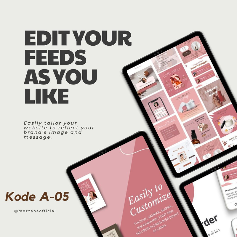 Highlight image 1 for Template Feeds Instagram Series A-05