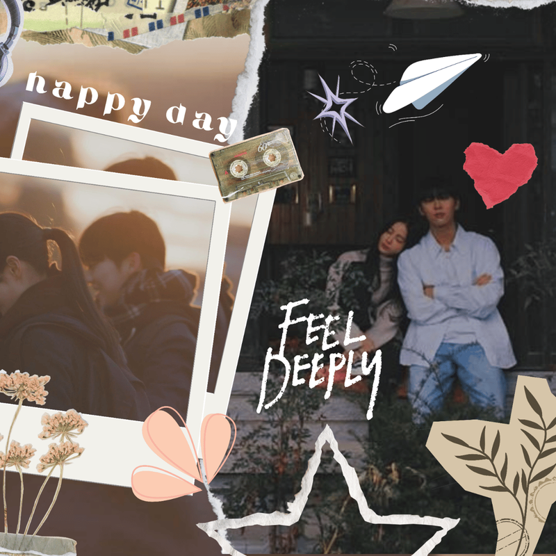 Highlight image for Templates feed instagram carousel scrapbook 3 slide - canva