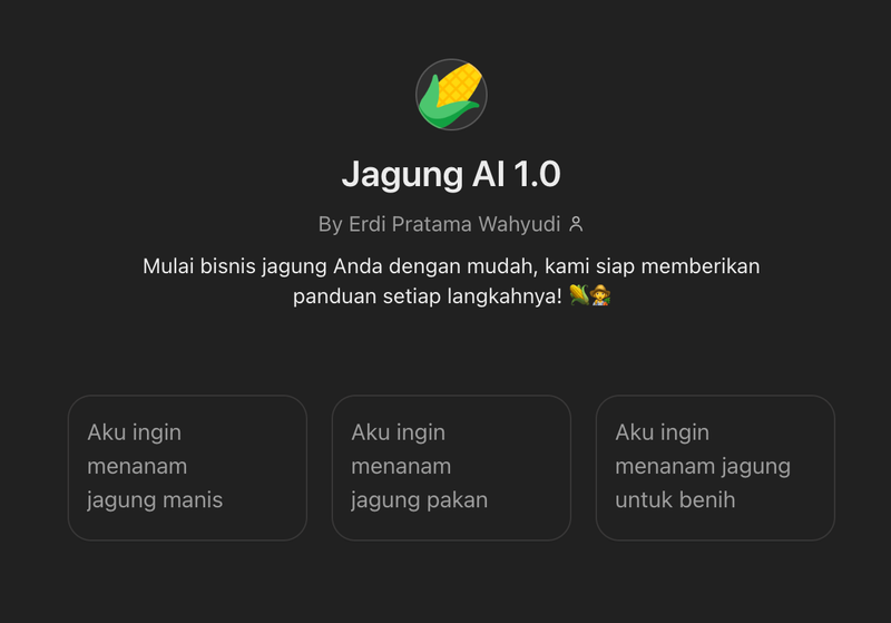 Highlight image 1 for Jagung AI 1.0