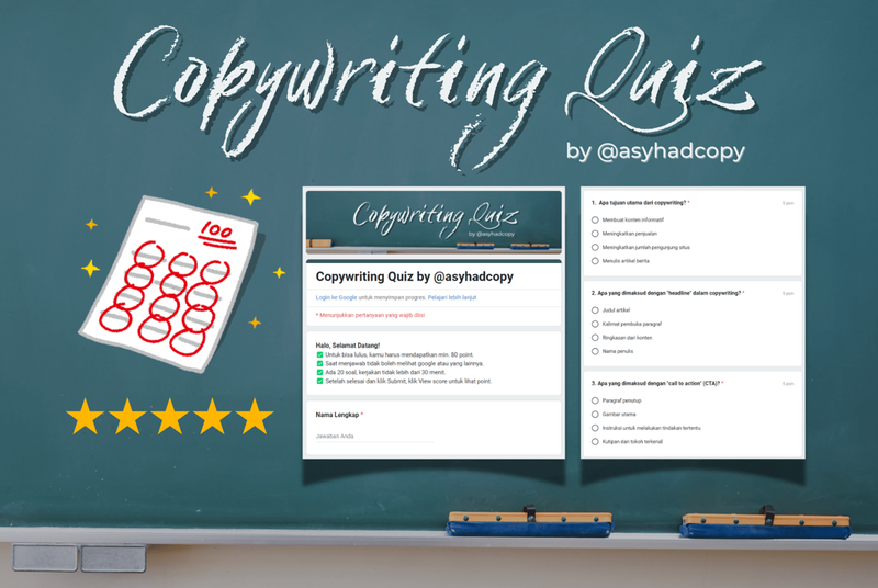 Copywriting Quiz by @asyhadcopy | Clicky