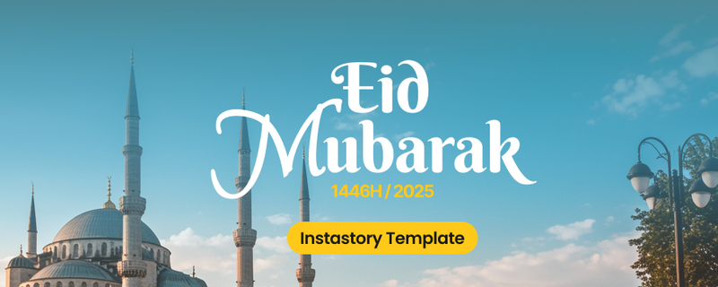 Highlight image for (GRATIS) Eid Fitr 1446H Instastory Template 
