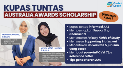 image for Kupas Tuntas Beasiswa Australia Awards Scholarship [Rekaman Kelas] button