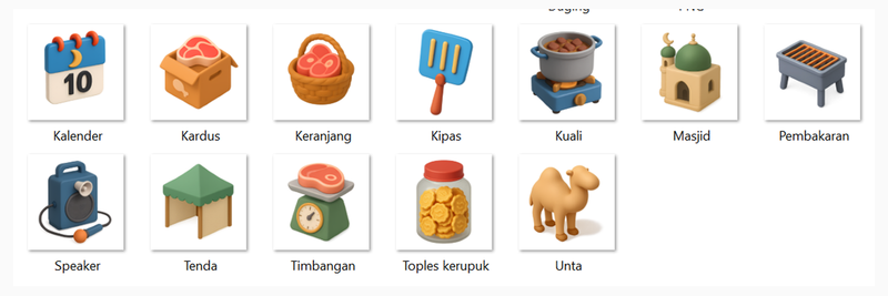 Highlight image for Idul Adha Icon Pack 3D