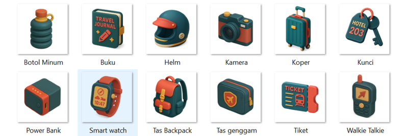 Highlight image for Travel Icon Pack 3D
