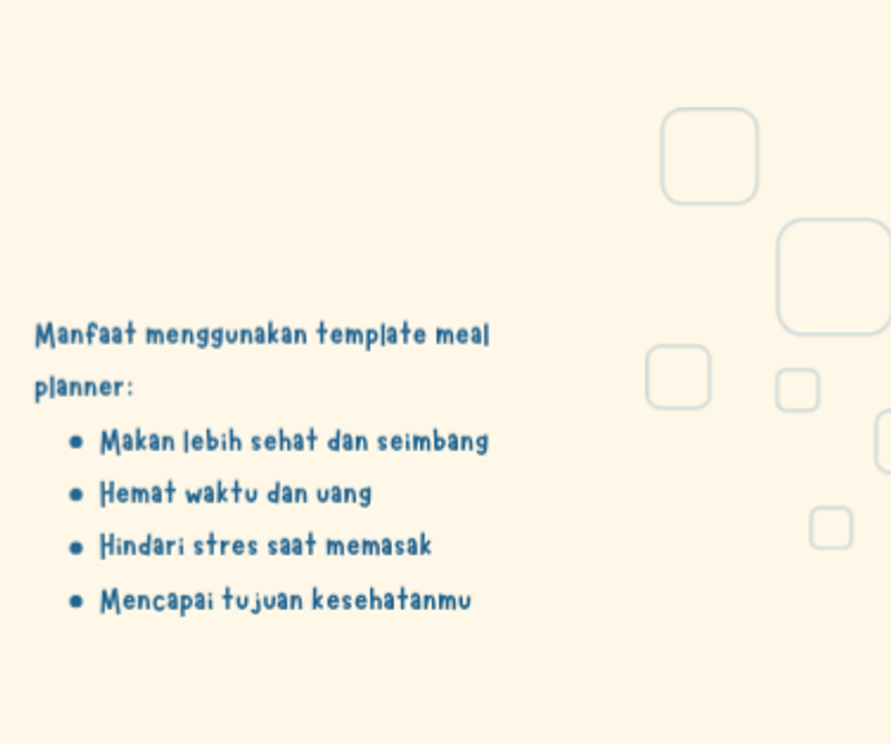 Highlight image for Hidup Lebih Sehat dan Teratur dengan Template Meal Planner Mingguan