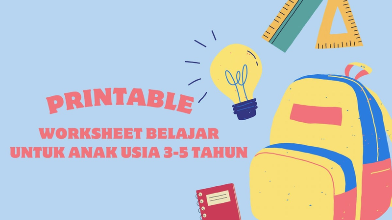 Highlight image for Printable Worksheet untuk anak