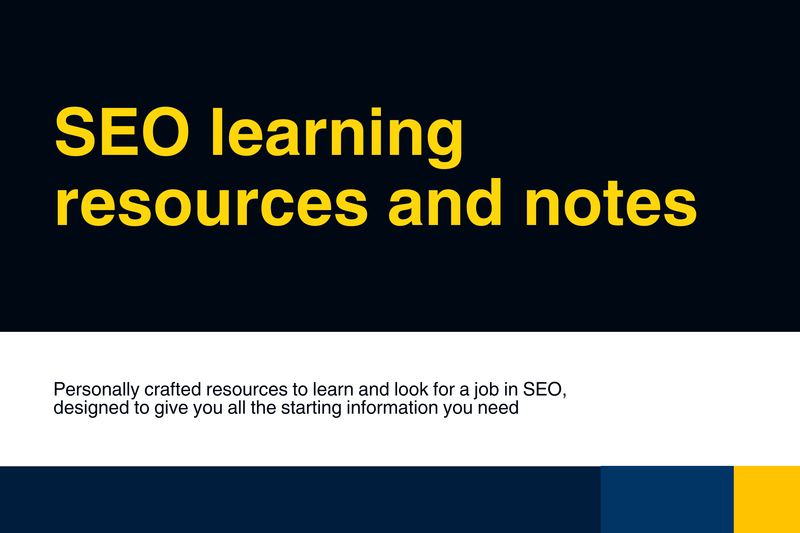 Highlight image 1 for SEO learning resources and notes