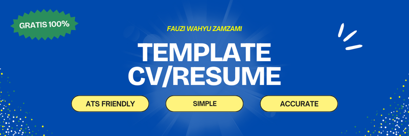 Highlight image for Template CV/Resume GRATIS!