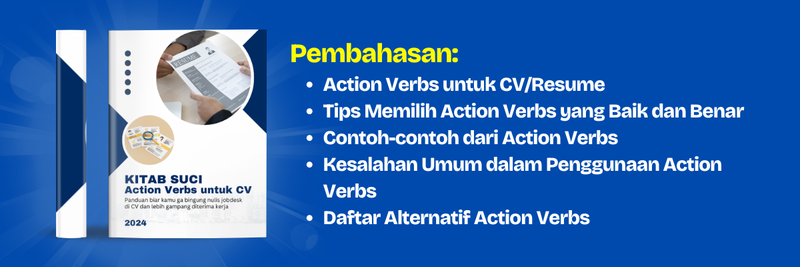 Highlight image for eBook Cara Nulis Action Verbs di CV Supaya Gampang Diterima Kerja