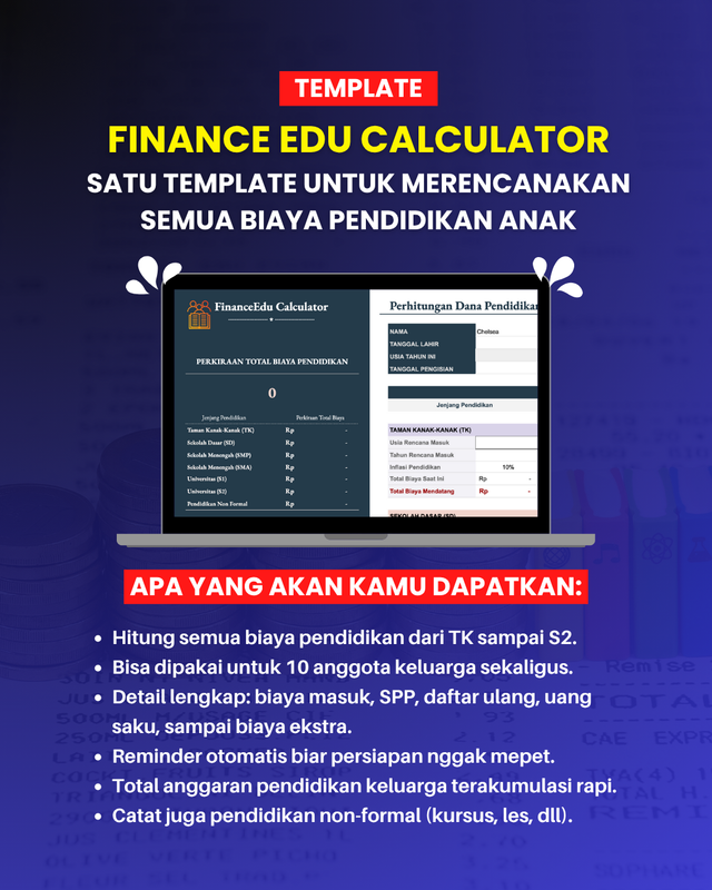 Highlight image for [TEMPLATE] Rencana Biaya Pendidikan Anak