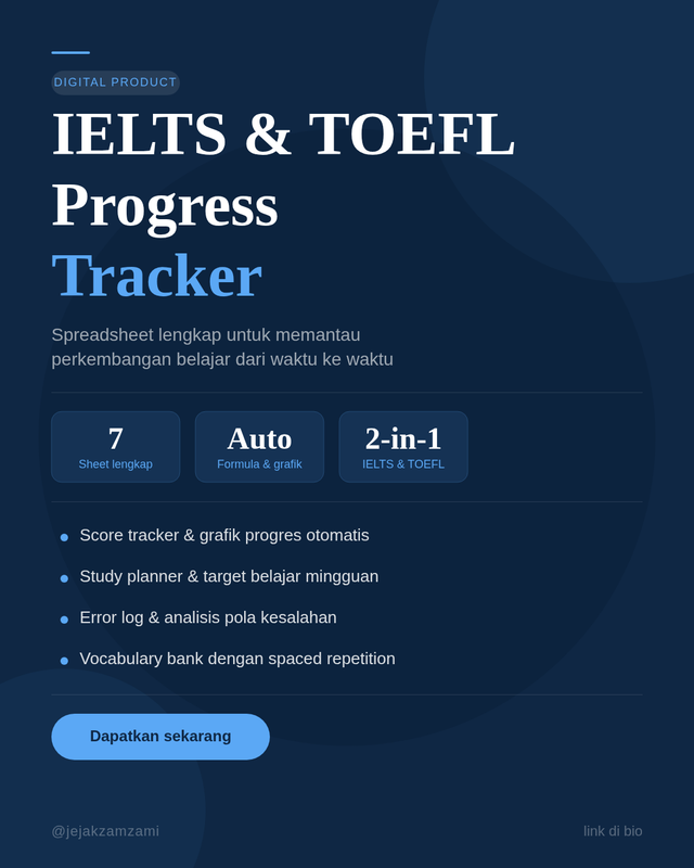 Highlight image for IELTS & TOEFL PROGRESS TRACKER