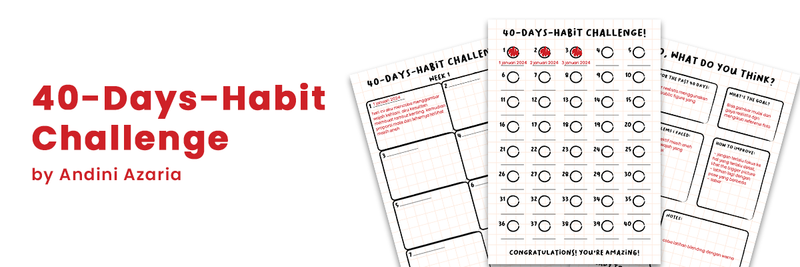 Highlight image for 40-Days-Habit Challenge Planner (Tracker)