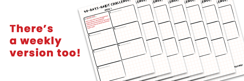 Highlight image for 40-Days-Habit Challenge Planner (Tracker)