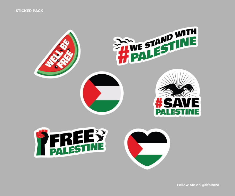 Highlight image for [FREE] STICKER PACK PALESTINE