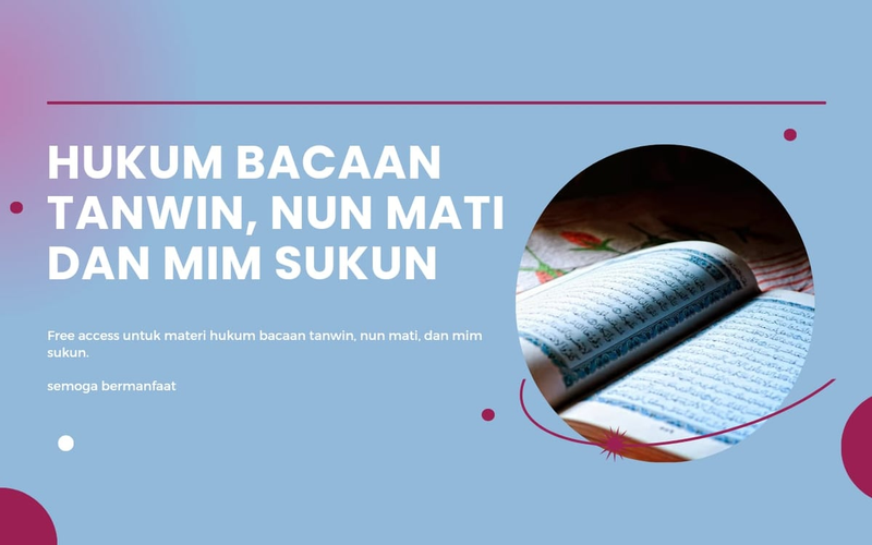 Highlight image 1 for HUKUM BACAAN TANWIN, NUN MATI DAN MIM SUKUN