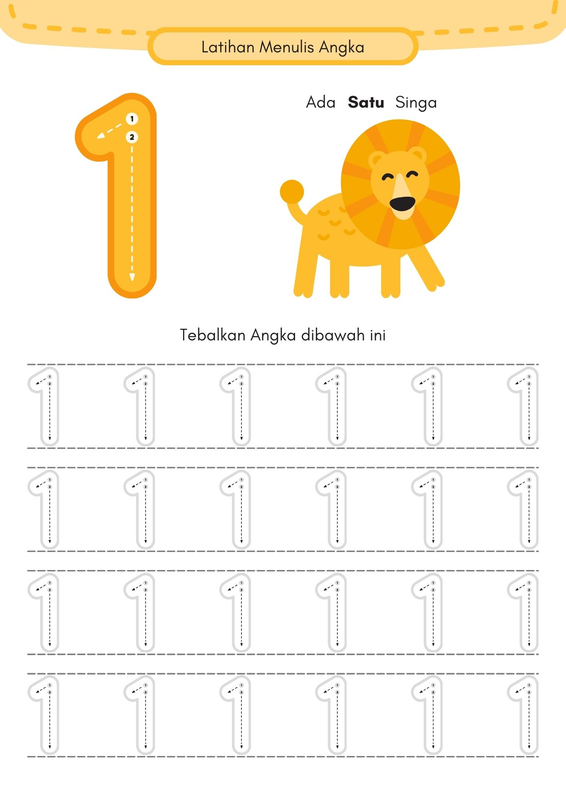 Highlight image for Worksheet Mengenal Angka