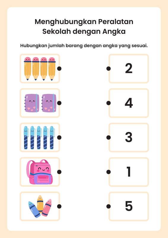 Highlight image for Worksheet Mengenal Angka