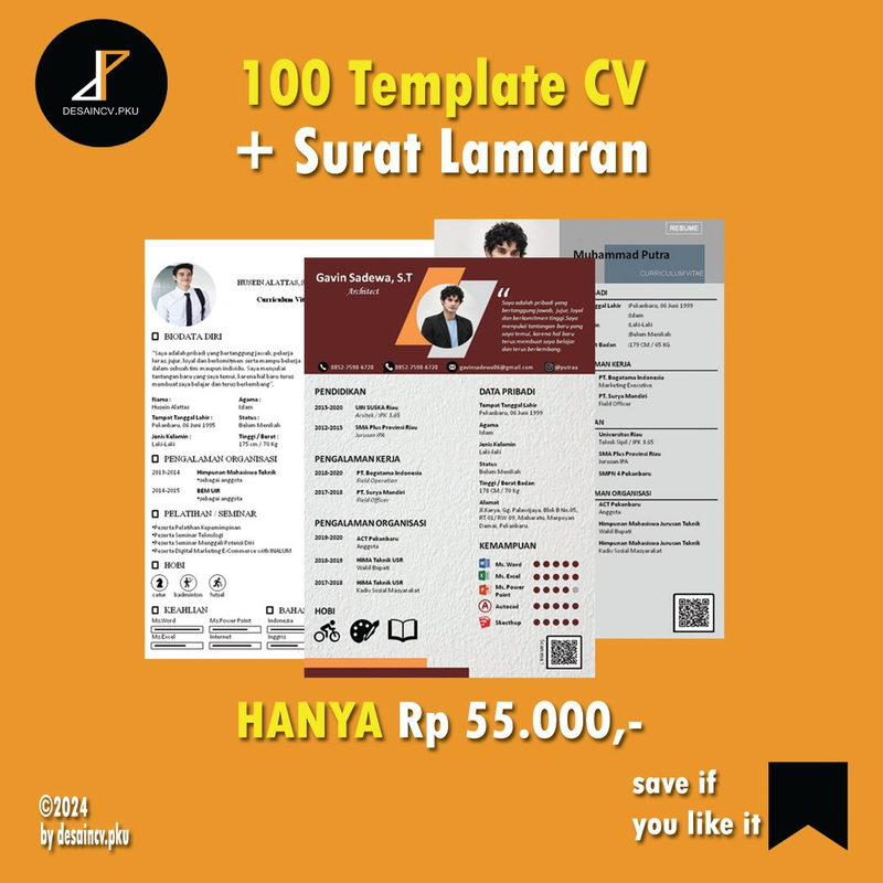 Highlight image 2 for 100 Template CV kerja kreatif