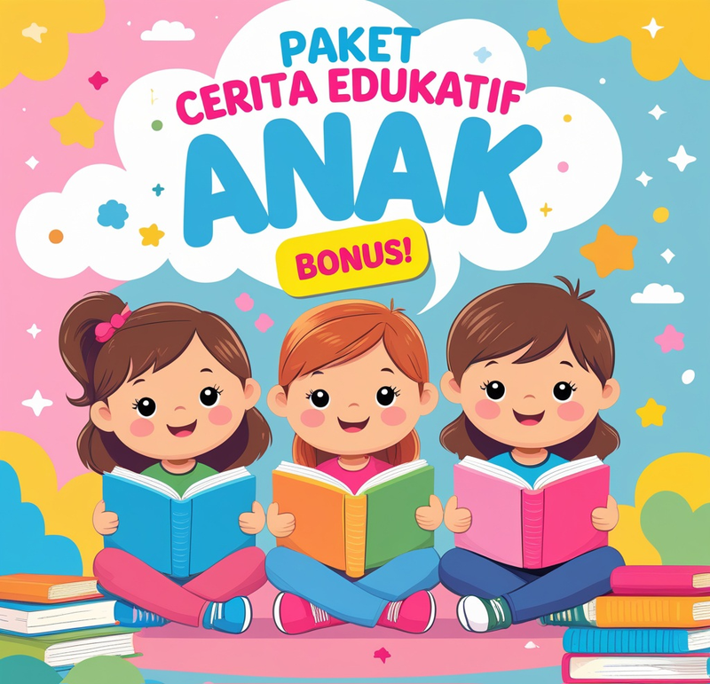Highlight image for ✨ Paket Cerita Edukatif Anak: PDF + Video Animasi Seru! ✨