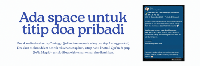 Highlight image for Grup Khataman Qur’an Harian - Light by Qur’an