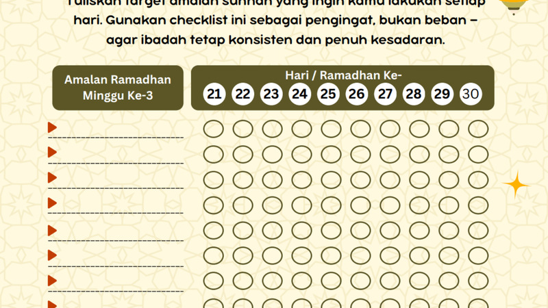 Highlight image 4 for Ramadhan Planner 2026