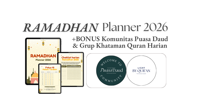 Highlight image for Ramadhan Planner 2026 (PDF) + Bonus Komunitas Puasa Daud & Khataman Qur’an